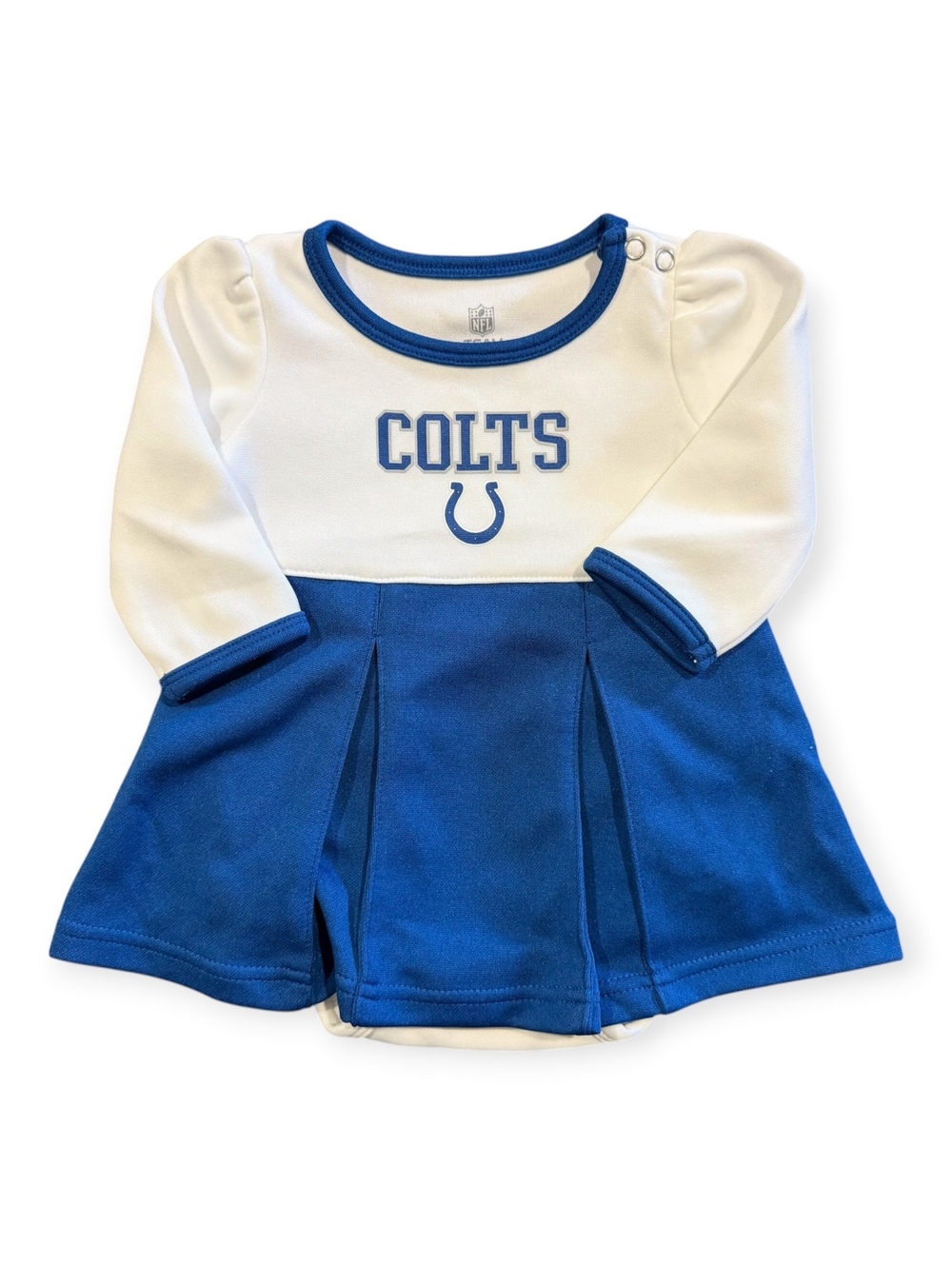 NFL Team Apparel Indianapolis Colts Baby Dress Bodysuit 3-6 Months